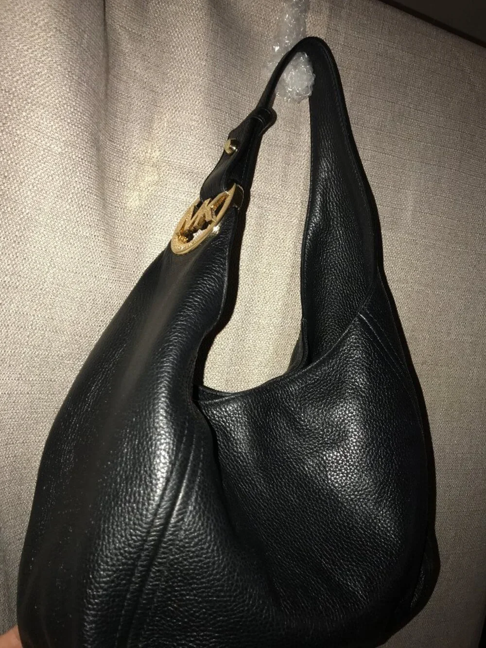 Michael Kors Large Fulton Leather Hobo Bag